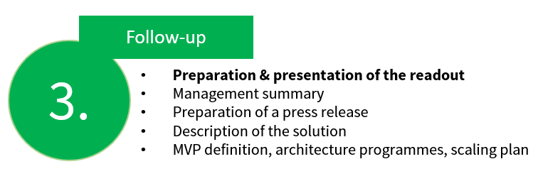 D2E Workshop Step 3: Follow-up
