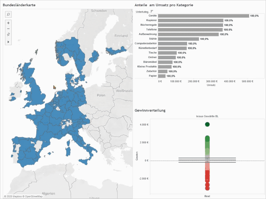 Tableau Geodaten Dashboard